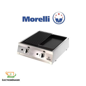 PARRILLA DE MESA MORELLI POTENZA MULTIGAS 2 MODULOS